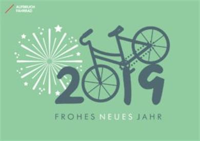 Fahrrad Neujahrsgrüße